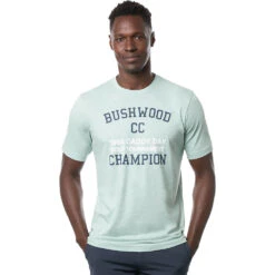 TravisMathew Caddy Day Mens Golf T-Shirt -TravisMathew Store 10542 HTHRNEPTUNGRN