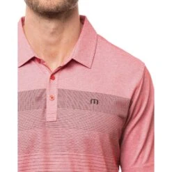 TravisMathew Two Min Drill Mens Golf Polo -TravisMathew Store 11565 HEATHERSCOOTER 1 0d8b1272 abe5 41f7 96ec 943359968ee8