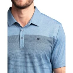 TravisMathew Two Min Drill Mens Golf Polo -TravisMathew Store 11565 HTHRBLUEOPAL 2 cd868be7 8413 40bb b359 cd3d3718fefc