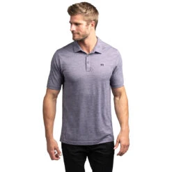 TravisMathew Flying Tortilla Mens Golf Polo -TravisMathew Store 11592 PURPLESAGEBLK