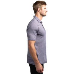 TravisMathew Flying Tortilla Mens Golf Polo -TravisMathew Store 11592 PURPLESAGEBLK 1