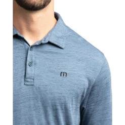 TravisMathew Flying Tortilla Mens Golf Polo -TravisMathew Store 11592 VINTAGEINDIGO 1