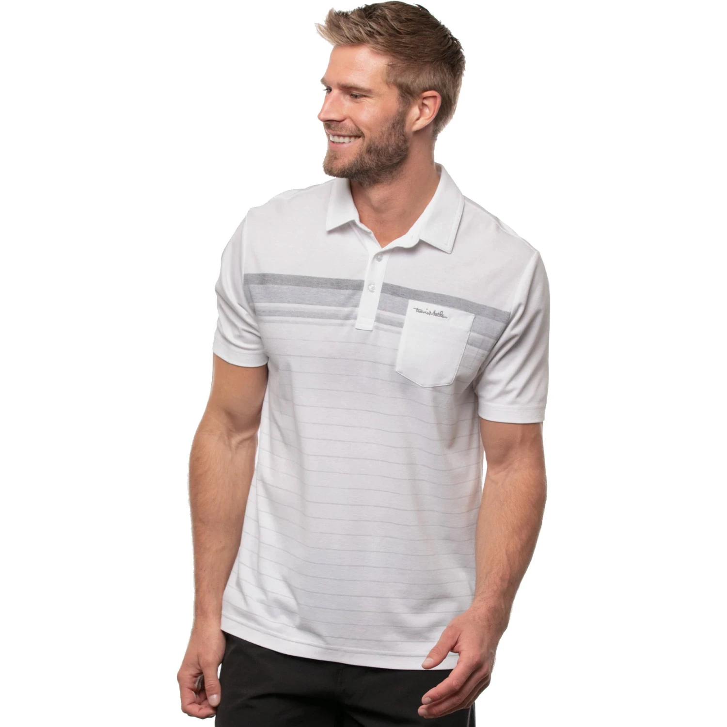 TravisMathew Off The Tracks Mens Golf Polo 1 TravisMathew Off The Tracks Mens Golf Polo