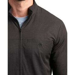 TravisMathew Mic Check Mens Jacket 5 TravisMathew Mic Check Mens Jacket -TravisMathew Store 12276 BLACK 2 6916a132 70dc 4387 940f 8a4dd5ae4ae5