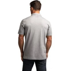 TravisMathew Kartchner 3.0 Mens Golf Polo -TravisMathew Store 17637 HEATHERGREY 2