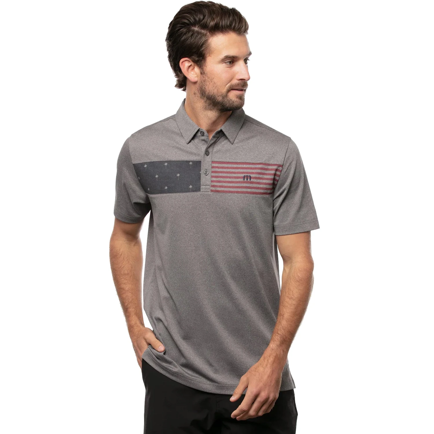 TravisMathew Out For The Night Mens Golf Polo 1 TravisMathew Out For The Night Mens Golf Polo