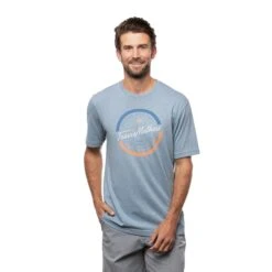 TravisMathew Mixologist Heather Federal Blue Mens Golf T-Shirt