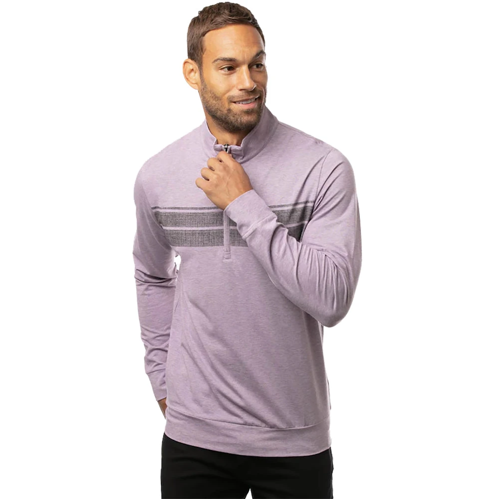 TravisMathew Fleeced Mens Golf 1/4 Zip 1 TravisMathew Fleeced Mens Golf 1/4 Zip