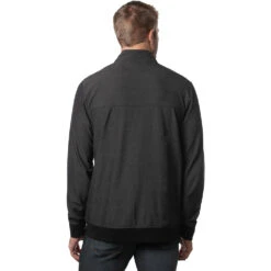 TravisMathew Private Parking Mens Golf Jacket 5 TravisMathew Private Parking Mens Golf Jacket -TravisMathew Store 22071 HTHRBLACK0HBL 2