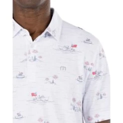 TravisMathew Lake Break Mens Golf Polo -TravisMathew Store 24585 WHITE1WHT 2 3e6eac65 b677 44b6 bb16 82ba7fb3552e