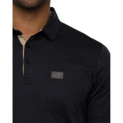 TravisMathew Valetta Black Mens Golf Polo -TravisMathew Store 27014 BLACK0BLK 2