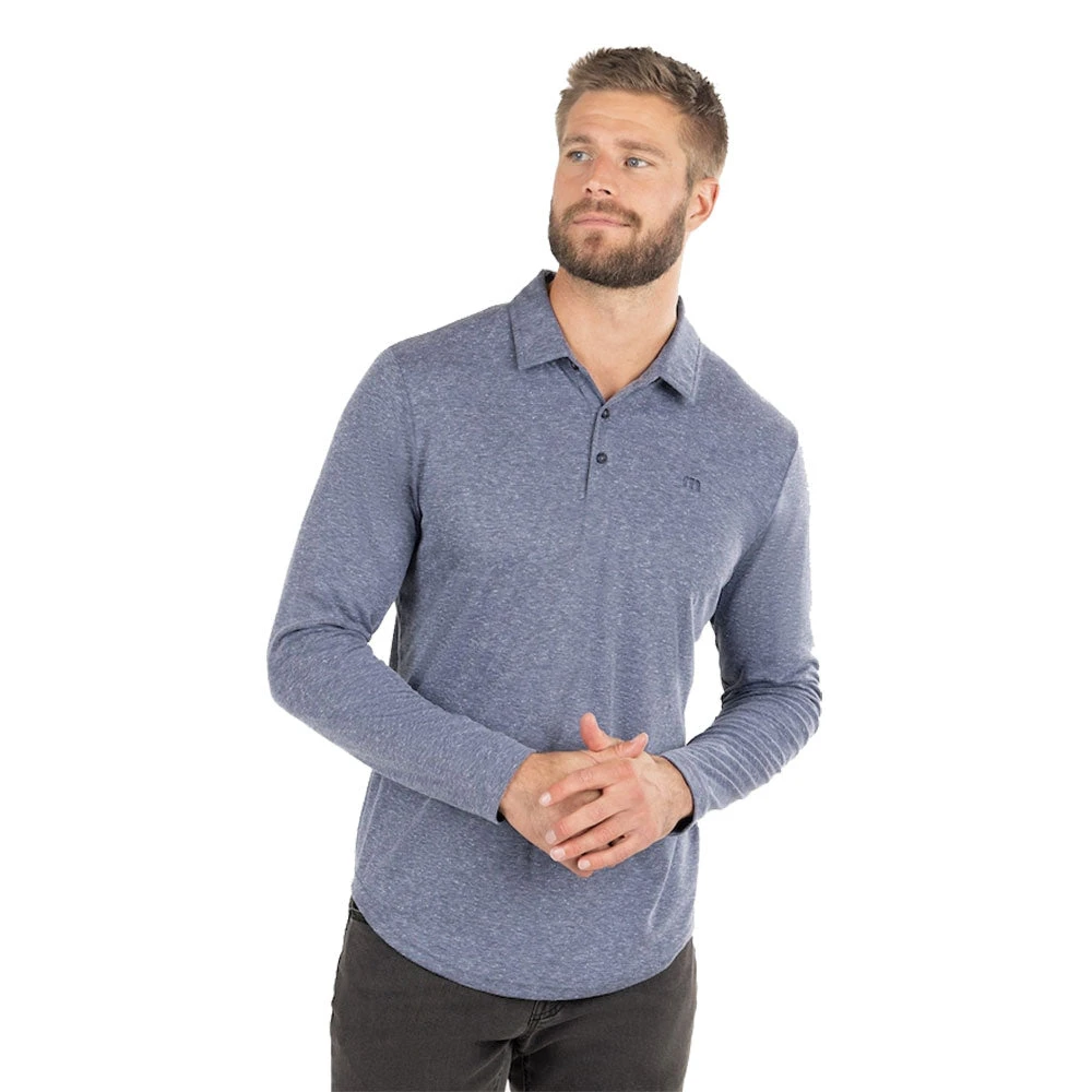 TravisMathew Wilderness Mens Long Sleeve Golf Polo 1 TravisMathew Wilderness Mens Long Sleeve Golf Polo