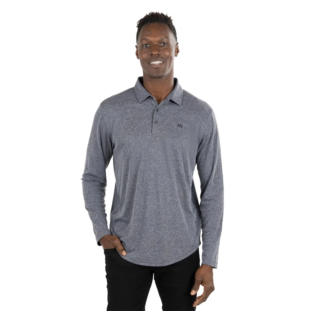 TravisMathew Wilderness Mens Long Sleeve Golf Polo 3 TravisMathew Wilderness Mens Long Sleeve Golf Polo - Image 3