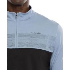 TravisMathew Out All Night Faded Denim Mens Golf 1/4 Zip -TravisMathew Store 27024 FADEDENIM4FDD 2
