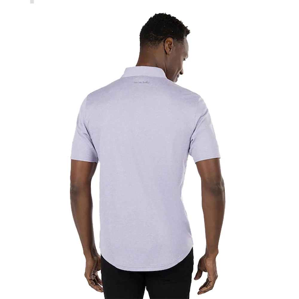 TravisMathew Seven Lakes Heather Silver Bullet Mens Golf Polo 2 TravisMathew Seven Lakes Heather Silver Bullet Mens Golf Polo - Image 2