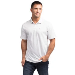TravisMathew Classy Mens Golf Polo 24 TravisMathew Classy Mens Golf Polo -TravisMathew Store CLASSY HEATHERWHITE