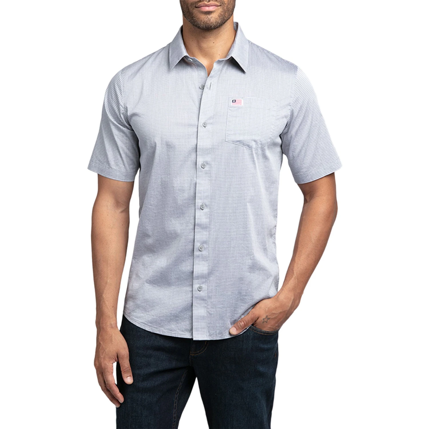 TravisMathew White Buffalo Mens Short Sleeve Golf Shirt 1 TravisMathew White Buffalo Mens Short Sleeve Golf Shirt