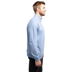 TravisMathew Zachary Mens Golf 1/2 Zip 18 TravisMathew Zachary Mens Golf 1/2 Zip -TravisMathew Store ZACHARY HTHLIGHTBLUE 1